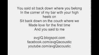 you and i lady gaga acoustic guitar instrumental w lyrics backing track karaoke
