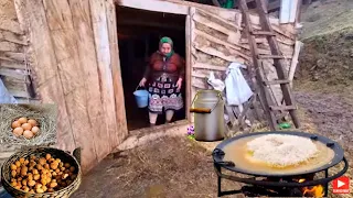 GRANDMOTHER COOKED SUGAR WITH MILK AND WALNUT