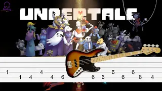 Undertale - Death By Glamour - [Bass Tabs Tutorial]