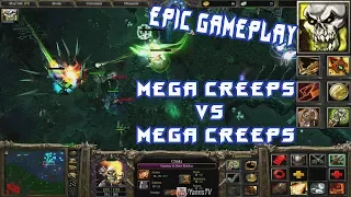 DotA Hard Game Bone Fletcher MEGA CREEPS vs MEGA CREEPS