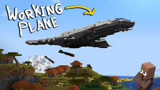 How I Made The COOLEST WORKING Space Ship / Plane In Minecraft Create / Valkyrien Skies !