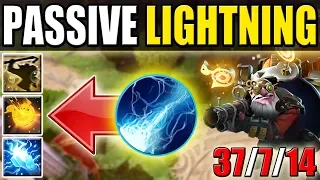 Imba Damage with Full passive Ball Lightning [Headshot+Overload+Brew Passive] Dota 2 Ability Draft