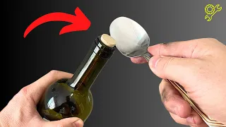 How To OPEN a Wine Bottle WITHOUT a Wine Corkscrew!