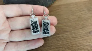 Cyberpunk earrings. Huggie hoop techwear earrings. Dystopian earrings men