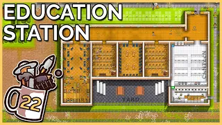 Lockdown Town School GRAND OPENING! | Prison Architect #22