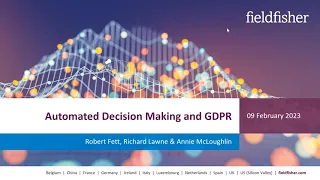 Automated decisions under GDPR