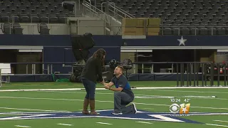 Proposal On AT&T Stadium Field During Cowboys 'Rally Day'