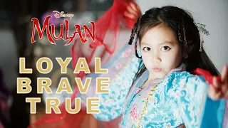 Loyal Brave True - Christina Aguilera Mulan Cover by 7yr Old - Kids Disney Cover Music Video