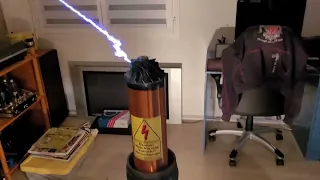 Big Tesla Coil de 4000w à double tubes GU81M