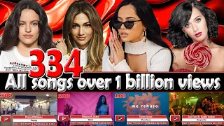 All 334 songs with over 1 billion views - Oct. 2022 №21