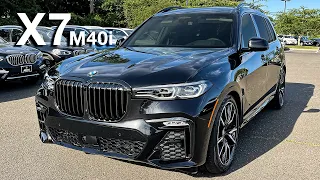 2021 BMW X7 M40i xDrive in Black Sapphire Walkaround Review + Exhaust Sound