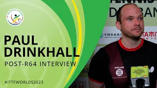 Paul Drinkhall Post-Round of 64 Interview | #ITTFWorlds2023