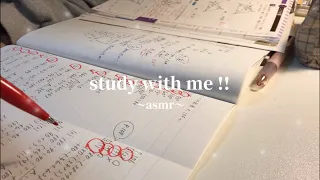  ASMR / study with me❄️💭