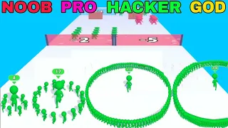 Circles Run in NOOB VS PRO VS HACKER VS GOD