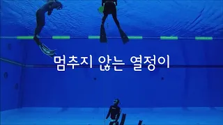 프리다이빙 덕다이빙의 연습~!! 역시 몸으로 하는 것은 무한반복이 정답~!