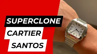 Vorstellung Cartier Santos  40mm Review Deutsch (Superclone)
