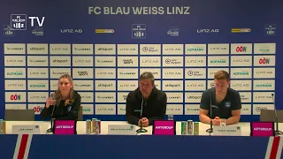 Pressekonferenz vor FC Blau-Weiß Linz vs. WAC