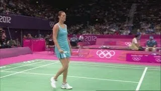 Baun (DEN) v Augustyn (POL) -Women's Singles Badminton Group G - Full Replay - London 2012 Olympics