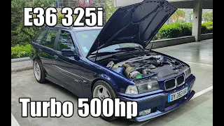 E36 325i TOURING TURBO de 500ch 🔥