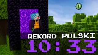 Ten Rekord Polski jest GENIALNIE ROZEGRANY... | Minecraft Speedrun Analiza