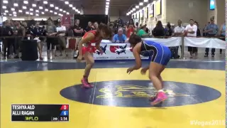 58 kg 3rd - Teshya Alo (TMWC) vs Alli Ragan (NYAC)