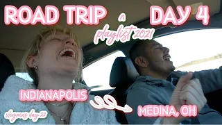 VLOGMAS DAY 22 | road trip day 4: indianapolis to my house!! + road trip playlist 2021