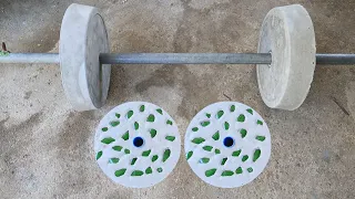 How to Make Homemade Cement Barbell