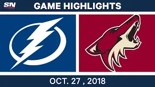 NHL Highlights | Lightning vs. Coyotes - Oct. 27, 2018