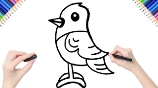 cardinal drawing easy || how to draw a cardinal bird || #Art