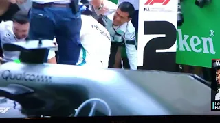 Lewis Hamilton falls over