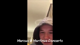 MARCUS & MARTINUS INSTAGRAM LIVE STREAM (27/11/18)