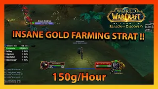 AHMPY'S INSANE GOLD FARMING STRAT in SoD | 150g/Hour Season of Discovery | WoW Classic Moments #24 |