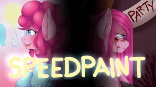 (Speedpaint) MLP: Pinkie Pie and two sides