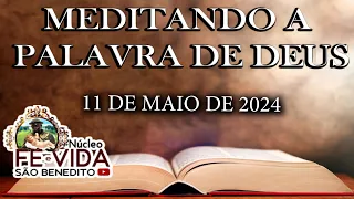 MEDITANDO A PALAVRA DE DEUS - 11 DE MAIO DE 2024 - NÚCLEO FÉ E VIDA SÃO BENEDITO