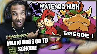 The Mario Bros. star in a High School Sitcom!!! Nintendo High Episode 1 Reaction (from Foozle)