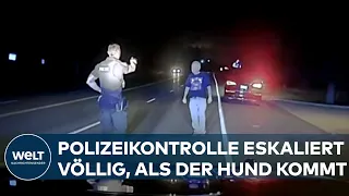 VERKEHRSKONTROLLE ESAKLIERT: Mann bekommt umgerechnet 325.000 Euro nach Attacke von Polizeihund