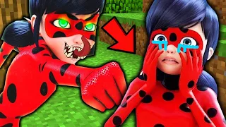 EVIL LADYBUG in MINECRAFT in MONSTER SCHOOL NOOB vs PRO vs GOD vs HACKER ANIMATION cartoon animation