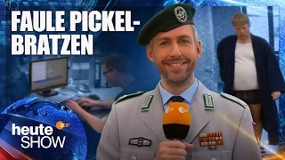 Sebastian Pufpaff leitet das Cyberkommando der Bundeswehr | heute-show vom 07.04.2017