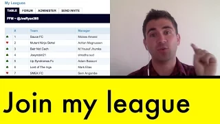 Come join my FPL league ~ Fantasy Football Manager #20