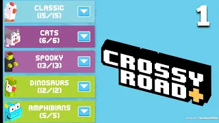 Crossy Road+ - Unlocking EVERYTHING (Part 1) Classic, Dinosaurs, Dogs, Amphibians, and Ocean Parks!