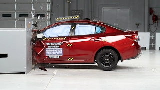 2017 Subaru Impreza driver-side small overlap IIHS crash test