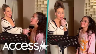 Mariah Carey CRASHES Daughter Monroe's Singing Practice