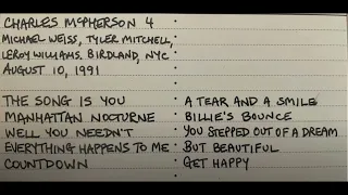 Charles McPherson Performs Countdown (1991)