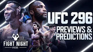 UFC 296: Edwards vs. Covington Full Card Previews & Predictions