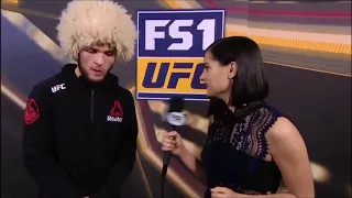 Хабиб Нурмагомедов - Барбоза UFC  219 интервью против боя !!!