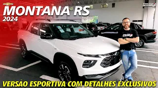 CHEVROLET MONTANA RS 2024 - A Versão Mais TOP e Esportiva!