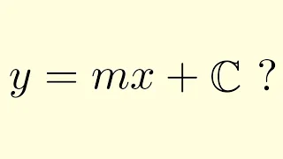 Equation of a Line in the Complex Plane