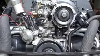 Volkswagen Beetle engine. The first start up.