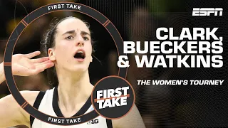 SPOTLIGHT on Caitlin Clark, Paige Bueckers & JuJu Watkins in the Women's Tournament 💡 | First Take