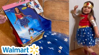 WALMART HALLOWEEN COSTUME UNBOXING || WALMART WONDER WOMAN COSTUME